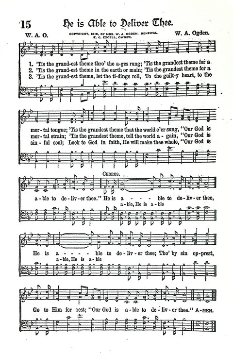 Evangel Bells: comprising the very best gospel songs and standard hymns for revival meetings and all church services page 16