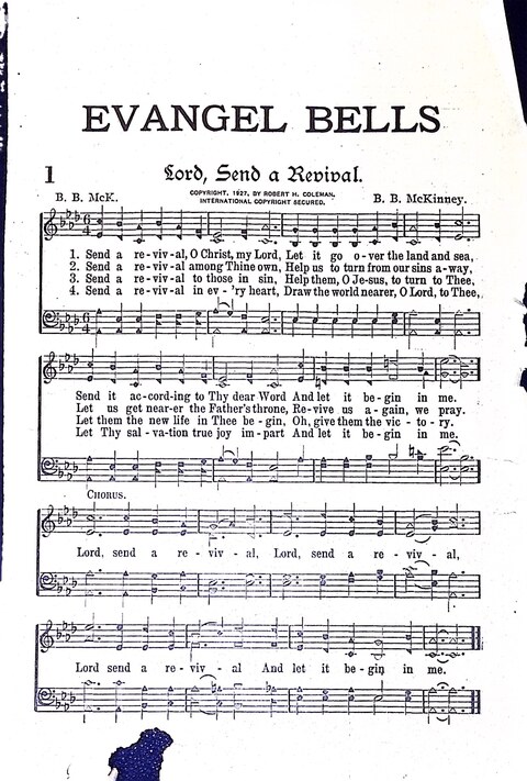 Evangel Bells: comprising the very best gospel songs and standard hymns for revival meetings and all church services page 2