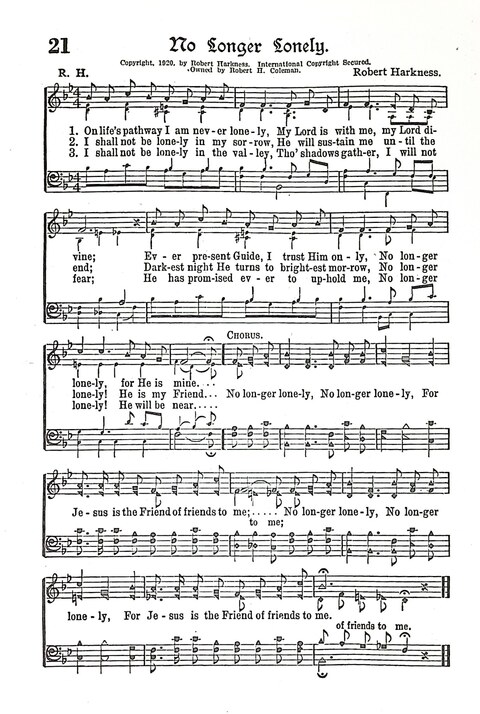 Evangel Bells: comprising the very best gospel songs and standard hymns for revival meetings and all church services page 22