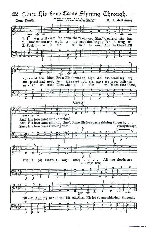 Evangel Bells: comprising the very best gospel songs and standard hymns for revival meetings and all church services page 23