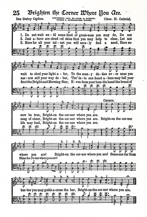 Evangel Bells: comprising the very best gospel songs and standard hymns for revival meetings and all church services page 26