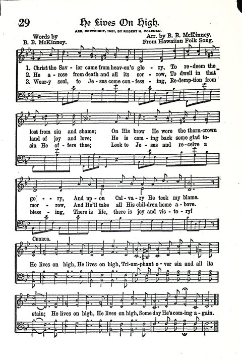 Evangel Bells: comprising the very best gospel songs and standard hymns for revival meetings and all church services page 30