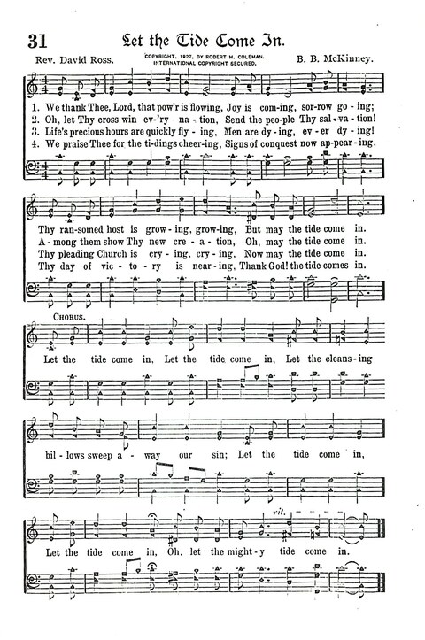 Evangel Bells: comprising the very best gospel songs and standard hymns for revival meetings and all church services page 32