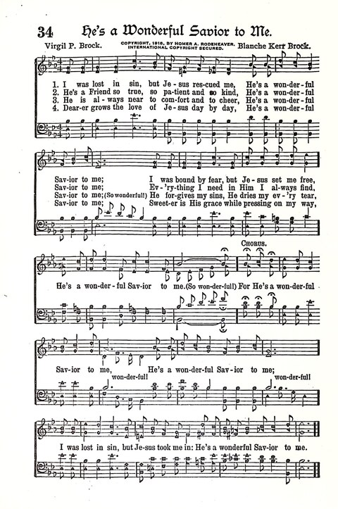 Evangel Bells: comprising the very best gospel songs and standard hymns for revival meetings and all church services page 35