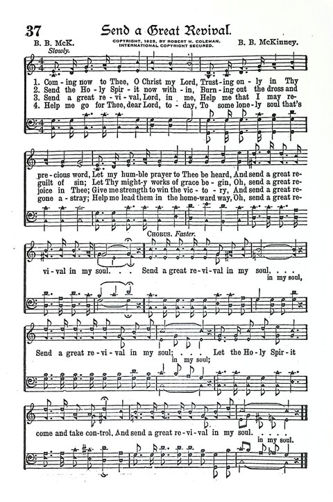 Evangel Bells: comprising the very best gospel songs and standard hymns for revival meetings and all church services page 38