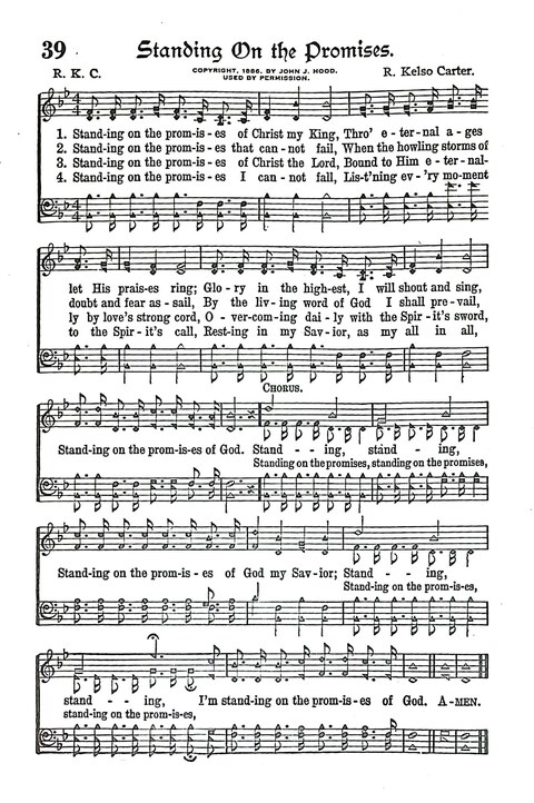 Evangel Bells: comprising the very best gospel songs and standard hymns for revival meetings and all church services page 40