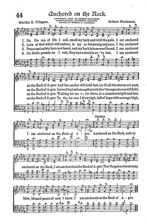 Evangel Bells: comprising the very best gospel songs and standard hymns for revival meetings and all church services page 45