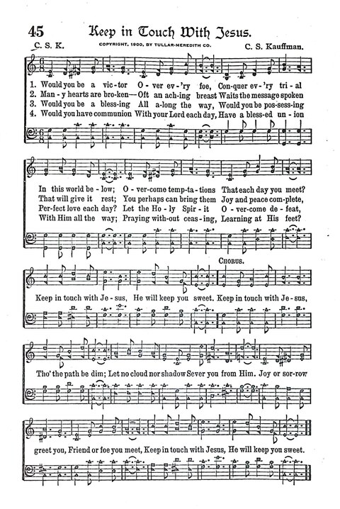 Evangel Bells: comprising the very best gospel songs and standard hymns for revival meetings and all church services page 46