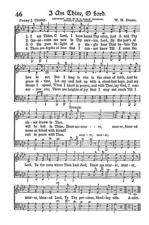 Evangel Bells: comprising the very best gospel songs and standard hymns for revival meetings and all church services page 47