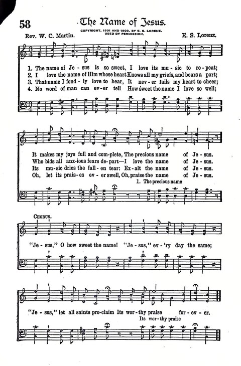 Evangel Bells: comprising the very best gospel songs and standard hymns for revival meetings and all church services page 59