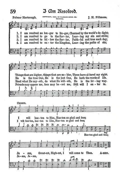 Evangel Bells: comprising the very best gospel songs and standard hymns for revival meetings and all church services page 60