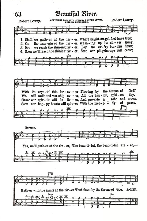 Evangel Bells: comprising the very best gospel songs and standard hymns for revival meetings and all church services page 64