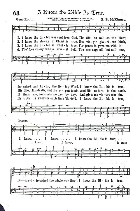 Evangel Bells: comprising the very best gospel songs and standard hymns for revival meetings and all church services page 69