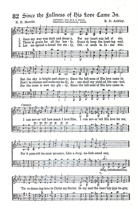 Evangel Bells: comprising the very best gospel songs and standard hymns for revival meetings and all church services page 83