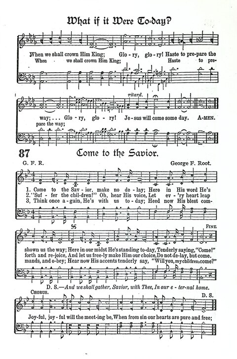 Evangel Bells: comprising the very best gospel songs and standard hymns for revival meetings and all church services page 88