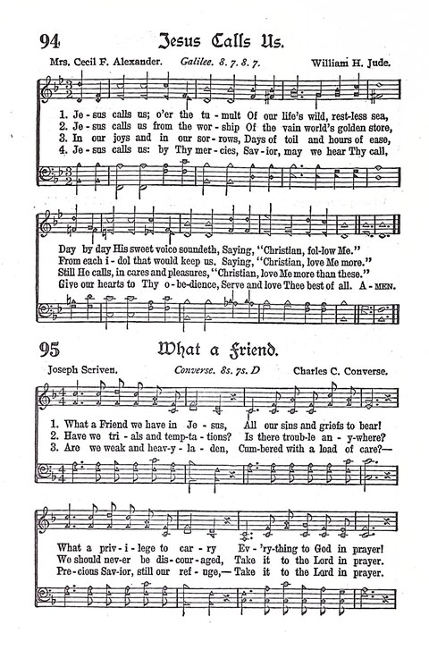 Evangel Bells: comprising the very best gospel songs and standard hymns for revival meetings and all church services page 93