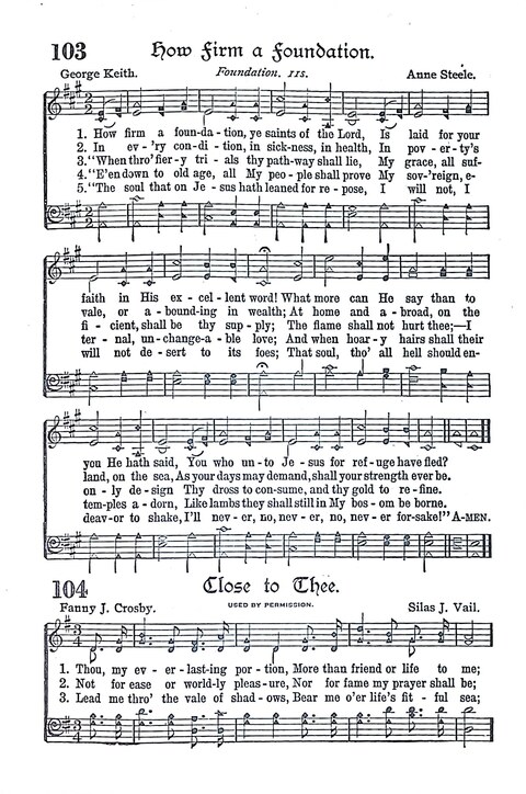 Evangel Bells: comprising the very best gospel songs and standard hymns for revival meetings and all church services page 99