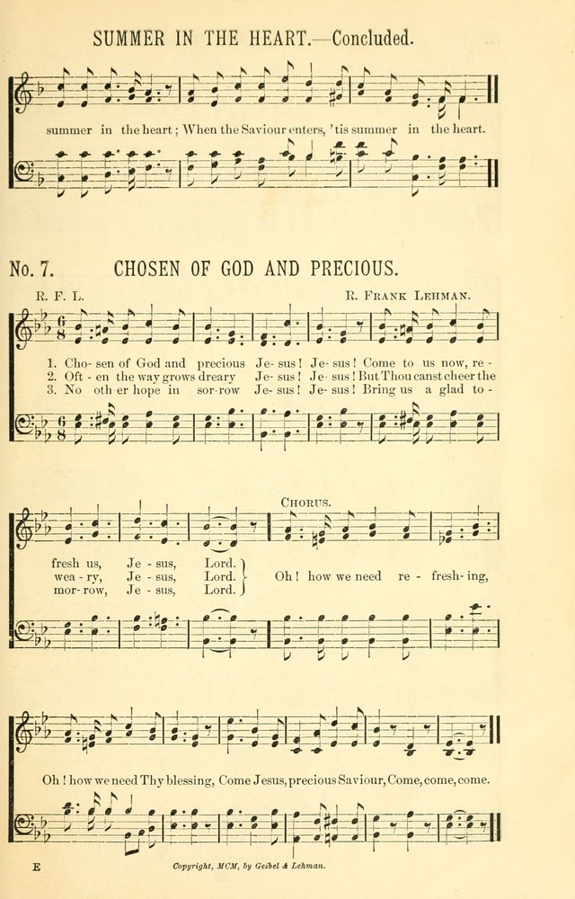 Evangelistic Edition of Heavenly Sunlight: containing gems of song for evangelistic services, prayer and praise meetings and devotional gatherings page 14