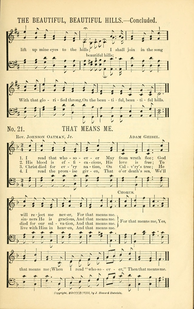 Evangelistic Edition of Heavenly Sunlight: containing gems of song for evangelistic services, prayer and praise meetings and devotional gatherings page 28