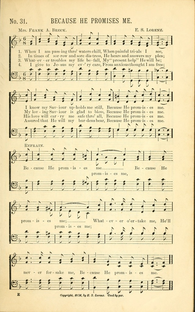 Evangelistic Edition of Heavenly Sunlight: containing gems of song for evangelistic services, prayer and praise meetings and devotional gatherings page 38