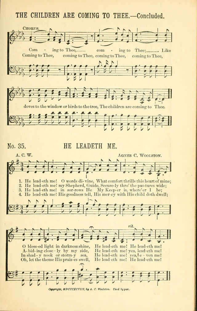 Evangelistic Edition of Heavenly Sunlight: containing gems of song for evangelistic services, prayer and praise meetings and devotional gatherings page 42