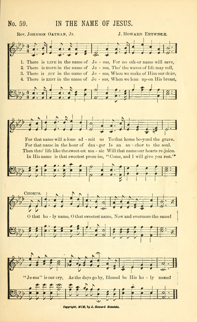 Evangelistic Edition of Heavenly Sunlight: containing gems of song for evangelistic services, prayer and praise meetings and devotional gatherings page 66