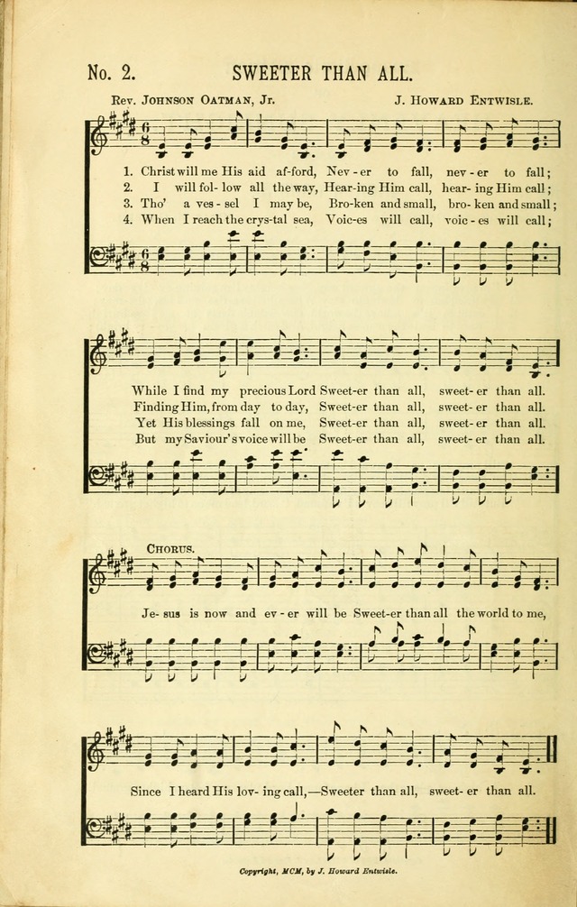 Evangelistic Edition of Heavenly Sunlight: containing gems of song for evangelistic services, prayer and praise meetings and devotional gatherings page 9