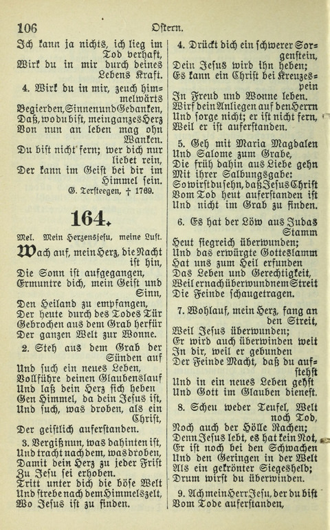 Evangelisches Gesangbuch. Nach Zustimmung der Provinszialsznode vom Jahre 1884 zur Einfürung in der Provinz Brandenburg mit Genehmigung des Evangelischen Oberkirchenrats page 106