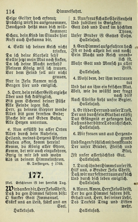 Evangelisches Gesangbuch. Nach Zustimmung der Provinszialsznode vom Jahre 1884 zur Einfürung in der Provinz Brandenburg mit Genehmigung des Evangelischen Oberkirchenrats page 114