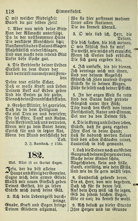 Evangelisches Gesangbuch. Nach Zustimmung der Provinszialsznode vom Jahre 1884 zur Einfürung in der Provinz Brandenburg mit Genehmigung des Evangelischen Oberkirchenrats page 118