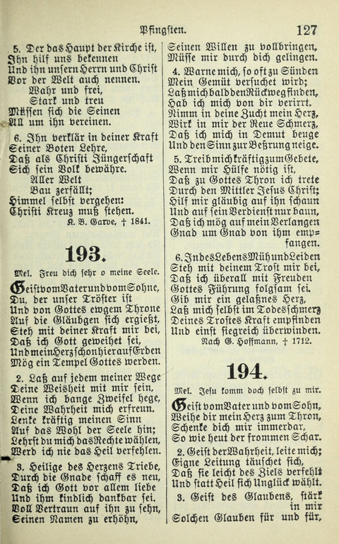 Evangelisches Gesangbuch. Nach Zustimmung der Provinszialsznode vom Jahre 1884 zur Einfürung in der Provinz Brandenburg mit Genehmigung des Evangelischen Oberkirchenrats page 127