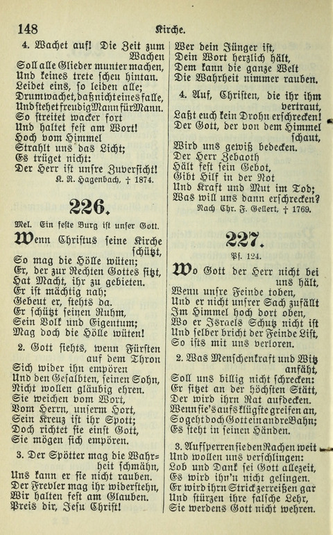 Evangelisches Gesangbuch. Nach Zustimmung der Provinszialsznode vom Jahre 1884 zur Einfürung in der Provinz Brandenburg mit Genehmigung des Evangelischen Oberkirchenrats page 148