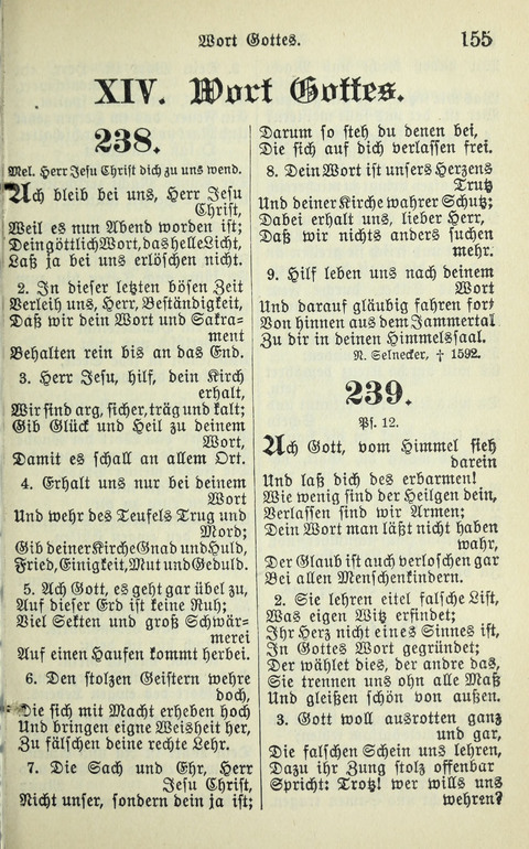 Evangelisches Gesangbuch. Nach Zustimmung der Provinszialsznode vom Jahre 1884 zur Einfürung in der Provinz Brandenburg mit Genehmigung des Evangelischen Oberkirchenrats page 155