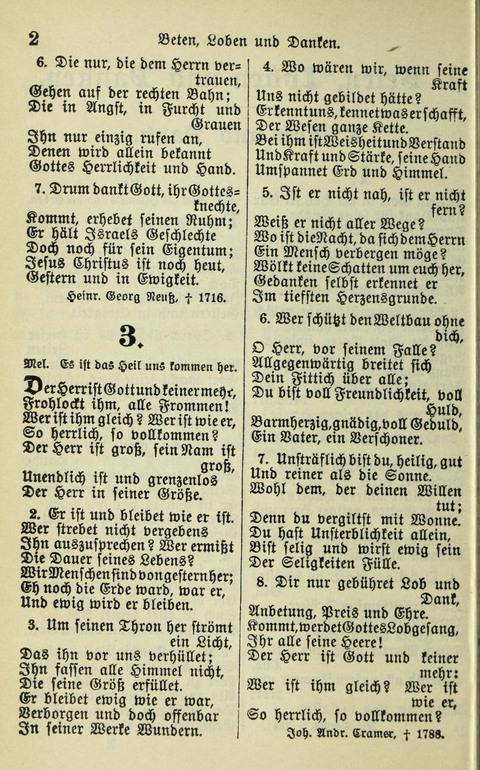 Evangelisches Gesangbuch. Nach Zustimmung der Provinszialsznode vom Jahre 1884 zur Einfürung in der Provinz Brandenburg mit Genehmigung des Evangelischen Oberkirchenrats page 2