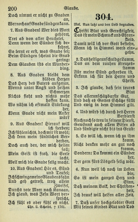 Evangelisches Gesangbuch. Nach Zustimmung der Provinszialsznode vom Jahre 1884 zur Einfürung in der Provinz Brandenburg mit Genehmigung des Evangelischen Oberkirchenrats page 202