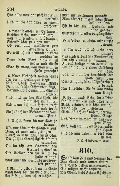 Evangelisches Gesangbuch. Nach Zustimmung der Provinszialsznode vom Jahre 1884 zur Einfürung in der Provinz Brandenburg mit Genehmigung des Evangelischen Oberkirchenrats page 206