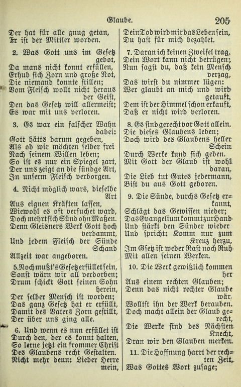 Evangelisches Gesangbuch. Nach Zustimmung der Provinszialsznode vom Jahre 1884 zur Einfürung in der Provinz Brandenburg mit Genehmigung des Evangelischen Oberkirchenrats page 207