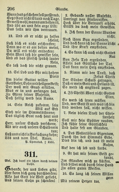 Evangelisches Gesangbuch. Nach Zustimmung der Provinszialsznode vom Jahre 1884 zur Einfürung in der Provinz Brandenburg mit Genehmigung des Evangelischen Oberkirchenrats page 208