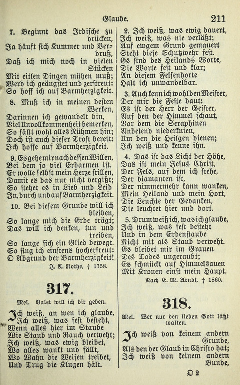 Evangelisches Gesangbuch. Nach Zustimmung der Provinszialsznode vom Jahre 1884 zur Einfürung in der Provinz Brandenburg mit Genehmigung des Evangelischen Oberkirchenrats page 213