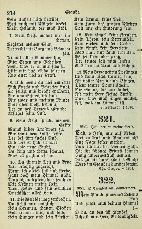 Evangelisches Gesangbuch. Nach Zustimmung der Provinszialsznode vom Jahre 1884 zur Einfürung in der Provinz Brandenburg mit Genehmigung des Evangelischen Oberkirchenrats page 216