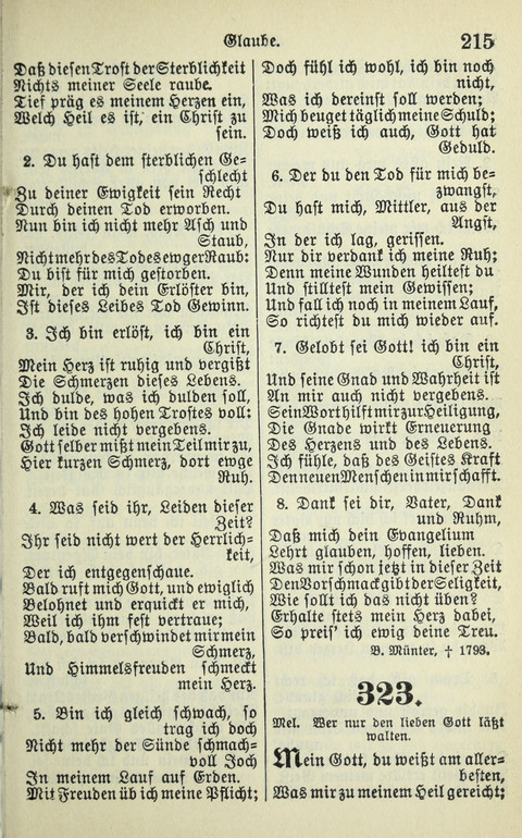 Evangelisches Gesangbuch. Nach Zustimmung der Provinszialsznode vom Jahre 1884 zur Einfürung in der Provinz Brandenburg mit Genehmigung des Evangelischen Oberkirchenrats page 217