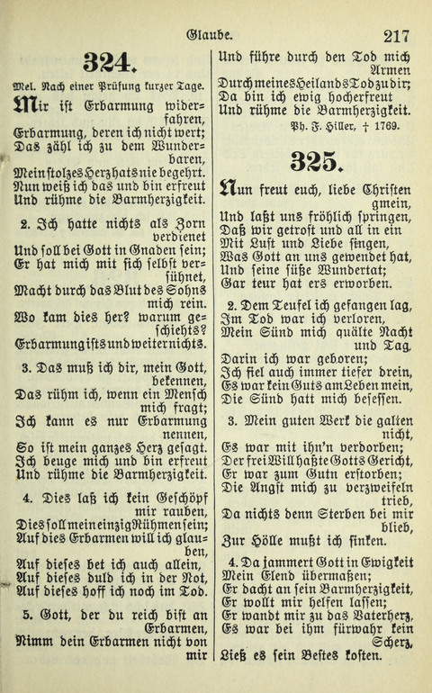 Evangelisches Gesangbuch. Nach Zustimmung der Provinszialsznode vom Jahre 1884 zur Einfürung in der Provinz Brandenburg mit Genehmigung des Evangelischen Oberkirchenrats page 219