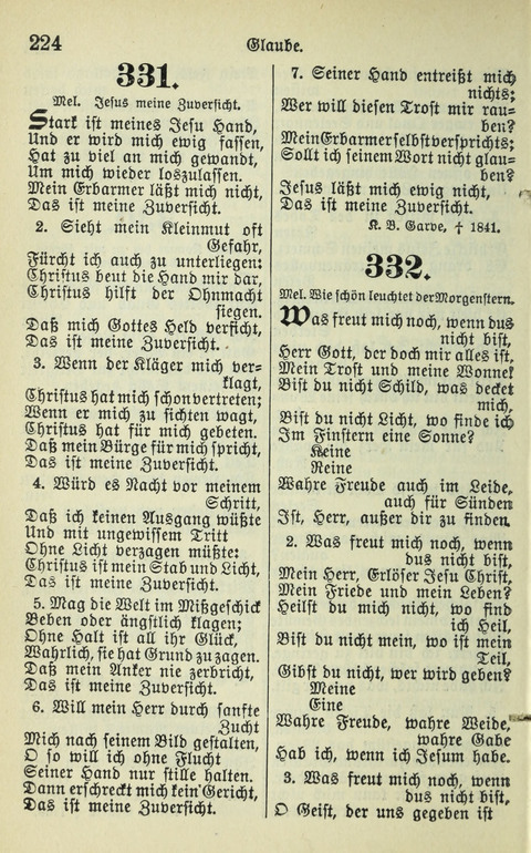 Evangelisches Gesangbuch. Nach Zustimmung der Provinszialsznode vom Jahre 1884 zur Einfürung in der Provinz Brandenburg mit Genehmigung des Evangelischen Oberkirchenrats page 226