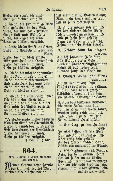 Evangelisches Gesangbuch. Nach Zustimmung der Provinszialsznode vom Jahre 1884 zur Einfürung in der Provinz Brandenburg mit Genehmigung des Evangelischen Oberkirchenrats page 249