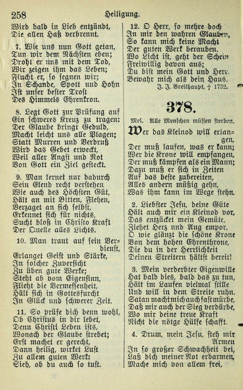 Evangelisches Gesangbuch. Nach Zustimmung der Provinszialsznode vom Jahre 1884 zur Einfürung in der Provinz Brandenburg mit Genehmigung des Evangelischen Oberkirchenrats page 260