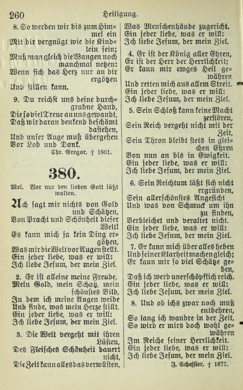 Evangelisches Gesangbuch. Nach Zustimmung der Provinszialsznode vom Jahre 1884 zur Einfürung in der Provinz Brandenburg mit Genehmigung des Evangelischen Oberkirchenrats page 262