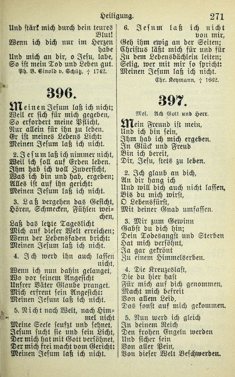 Evangelisches Gesangbuch. Nach Zustimmung der Provinszialsznode vom Jahre 1884 zur Einfürung in der Provinz Brandenburg mit Genehmigung des Evangelischen Oberkirchenrats page 273