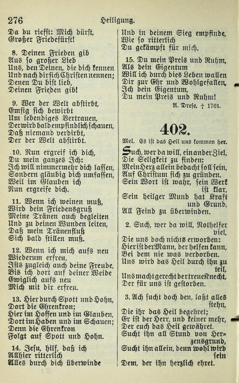 Evangelisches Gesangbuch. Nach Zustimmung der Provinszialsznode vom Jahre 1884 zur Einfürung in der Provinz Brandenburg mit Genehmigung des Evangelischen Oberkirchenrats page 278