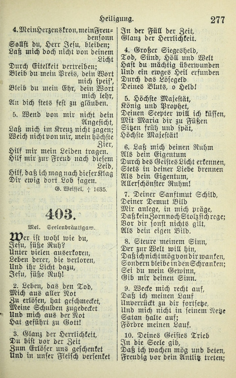 Evangelisches Gesangbuch. Nach Zustimmung der Provinszialsznode vom Jahre 1884 zur Einfürung in der Provinz Brandenburg mit Genehmigung des Evangelischen Oberkirchenrats page 279