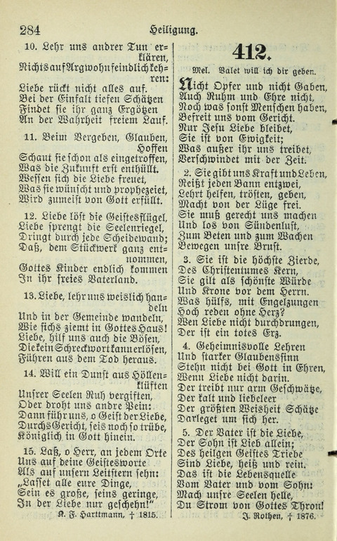 Evangelisches Gesangbuch. Nach Zustimmung der Provinszialsznode vom Jahre 1884 zur Einfürung in der Provinz Brandenburg mit Genehmigung des Evangelischen Oberkirchenrats page 286